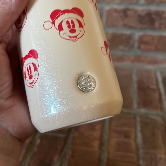 NWT 2022 Starbucks Walt Disney World White Glitter Mickey Mouse Santa Tumbler - Picture 3 of 5
